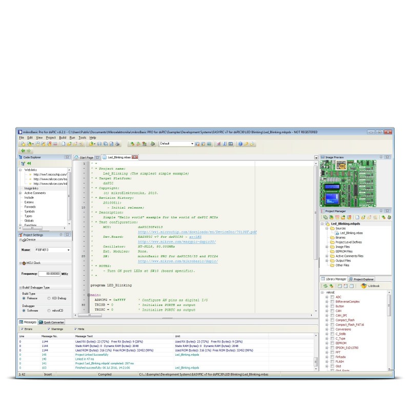 mikroBasic PRO for dsPIC/PIC24 - MikroElektronika